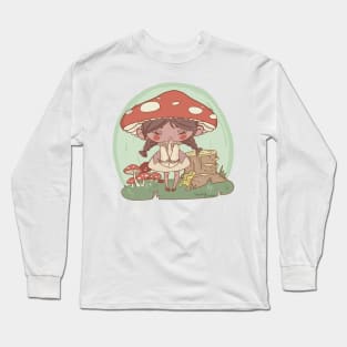 Mushroom Girl Long Sleeve T-Shirt